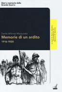Copertina  Memorie di un ardito, 1916-1920